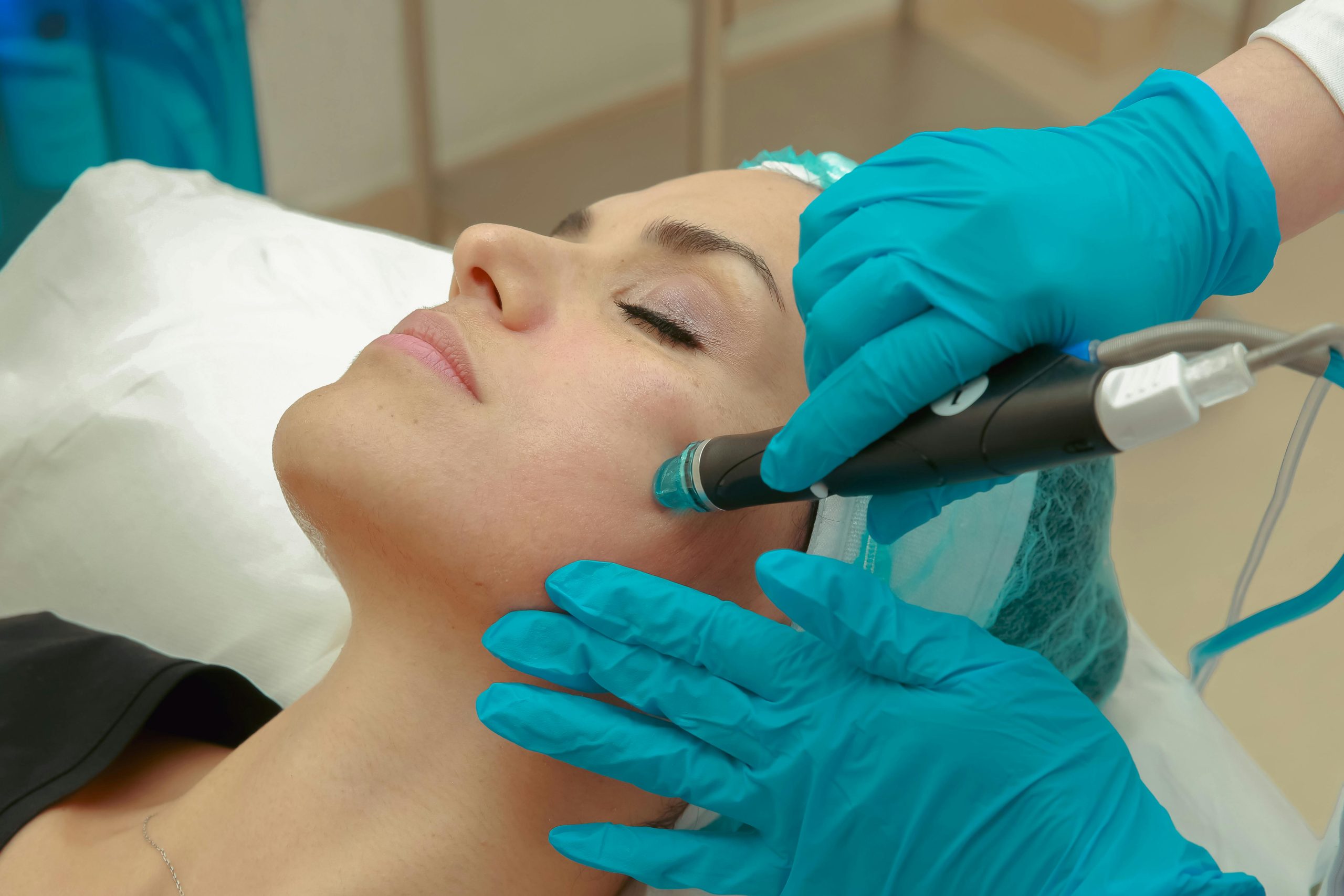 Machine hydrafacial transformation peau