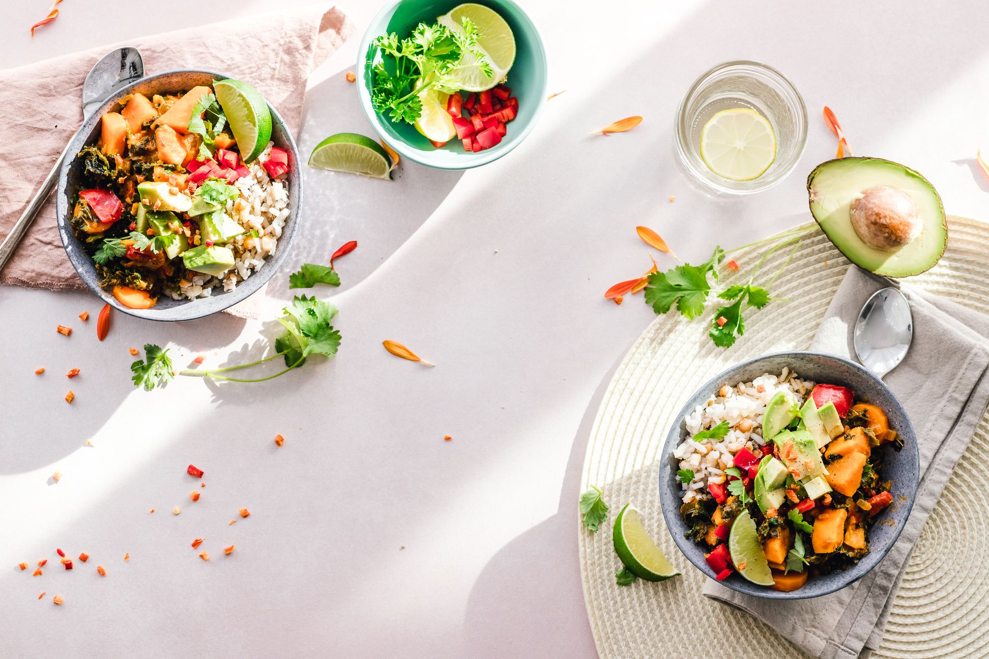 Assiette de légumes pour une alimentation légère