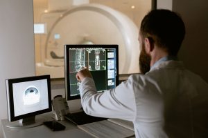 Salle d examen d imagerie medicale avec scanner